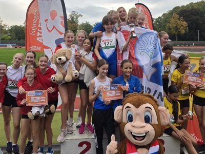 Meisjes U14 pakken zilver bij landelijke D-finale