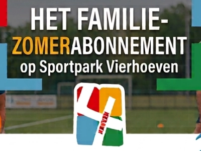 Start na de zomervakantie met het Familie-Zomerabonnement op Sportpark Vierhoeven